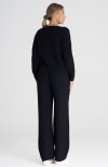 Figl M986 czarny dres damski tył