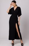 Makover sukienka maxi czarna K163 