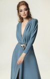 Efektowna sukienka maxi blue PAT-1