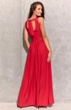 Wieczorowa długa sukienka czerwona Roco 0224b