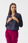 Stylove S357/1 bluzka o fasonie kopertowym z nadrukiem 