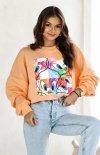 Oversizowa bluza damska Tweety Nowy brzoskwinia