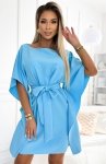 Numoco 287-26 SOFIA sukienka motyl z wiązaniem w pasie 