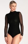 Figl M1039 czarne body damskie  