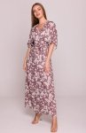 Stylove S405/2 sukienka kopertowa maxi we wzór