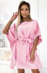 Numoco 287-30 SOFIA kobieca sukienka motyl z wiązaniem w pasie 