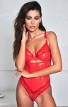 Obsessive Aliosa czerwone body damskie