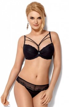 *Wies-MANN Alice B-325 biustonosz push-up czarny *Wies-MANN Alice B-325 biustonosz push-up czarny