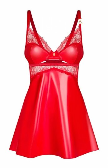 *Obsessive czerwona koszulka nocna damska Aliosa