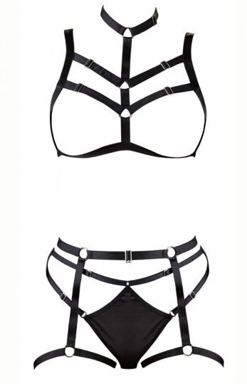 3-częściowa uprząż erotyczna harness