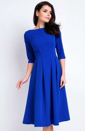 Awama A159 sukienka niebieska