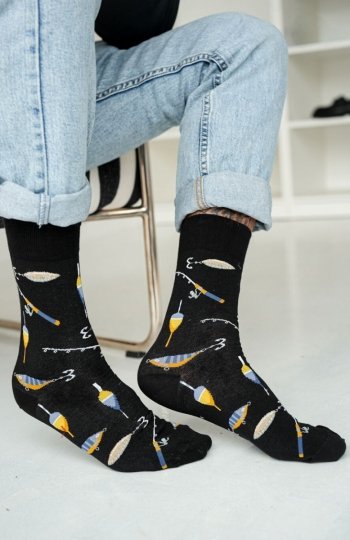 Milena 0125-130 wędki i spławik skarpety męskie 