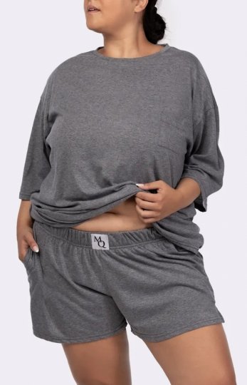 Mona Joy bawełniana piżama plus size