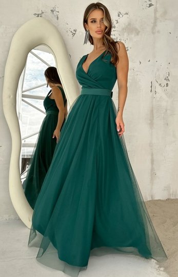 Elegancka sukienka szyfonowa maxi  248-13