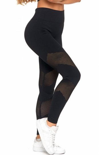 Moraj RDL3000-004 legginsy damskie push-up z wysokim stanem czarne
