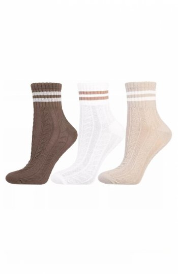 Moraj CSL200-944 Dwa Paski skarpety damskie 