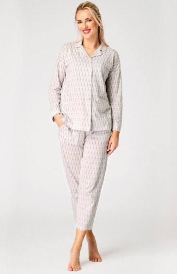 Key LNS 879 MAXI rozpinana piżama damska 