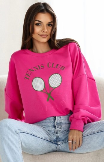 Oversizowa bluza damska Saint Tropez fuksja