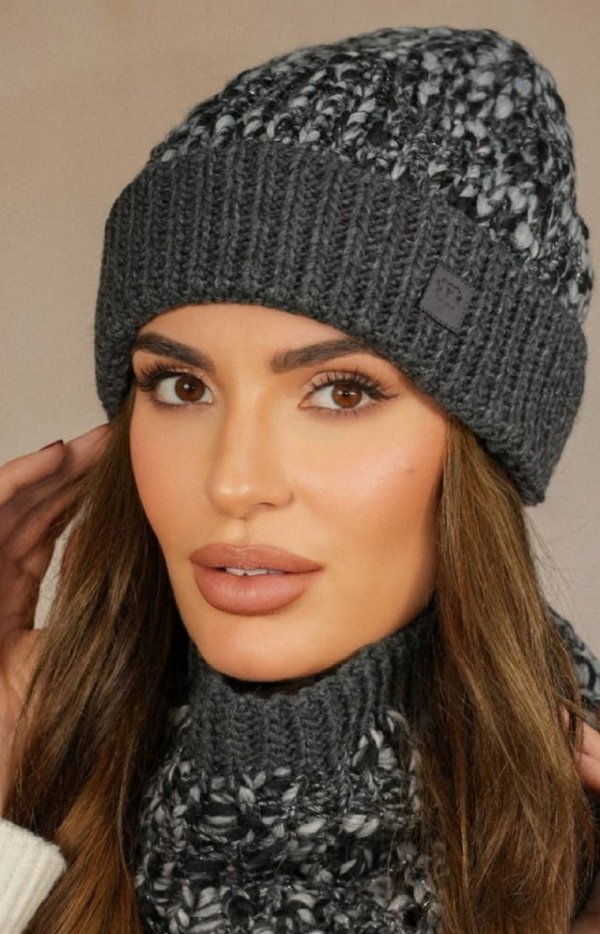 Kamea Morela zimowa czapka damska grafitowa