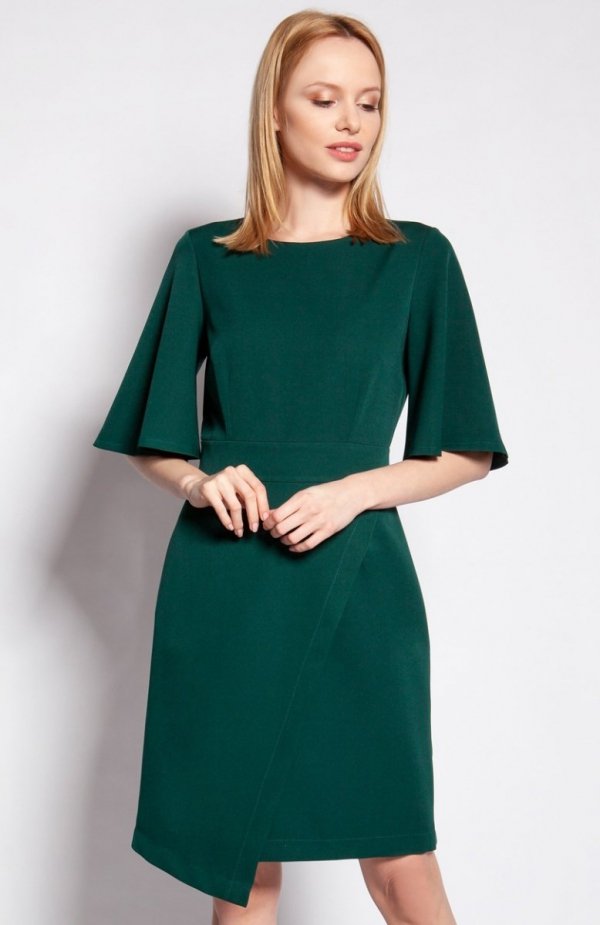 Sukienka dopasowana zielona SUK187