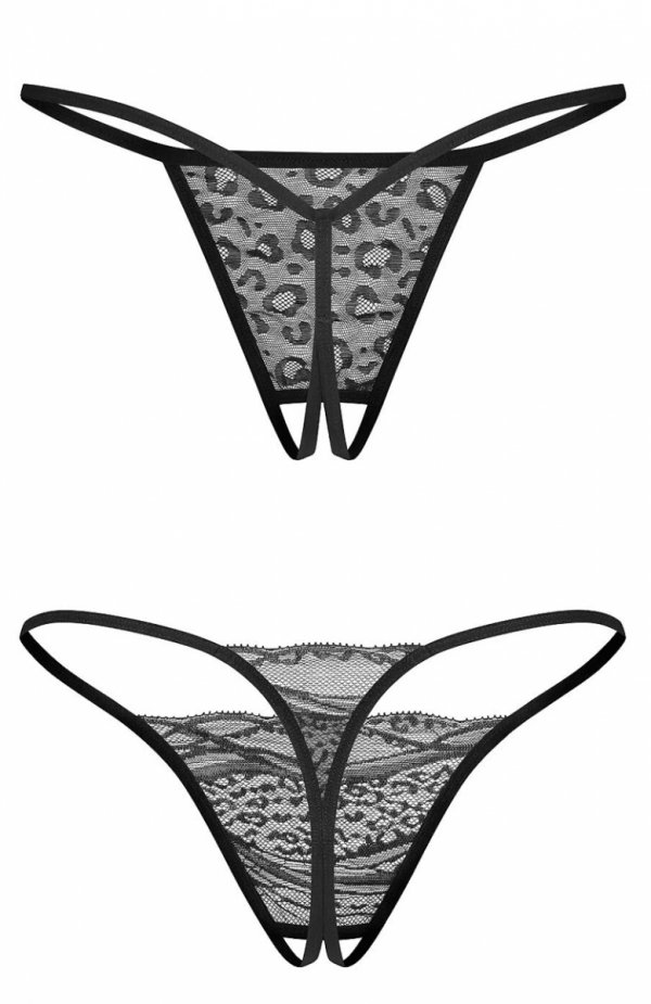 Obsessive Bianca crotchless Thong A'2 stringi damskie tył