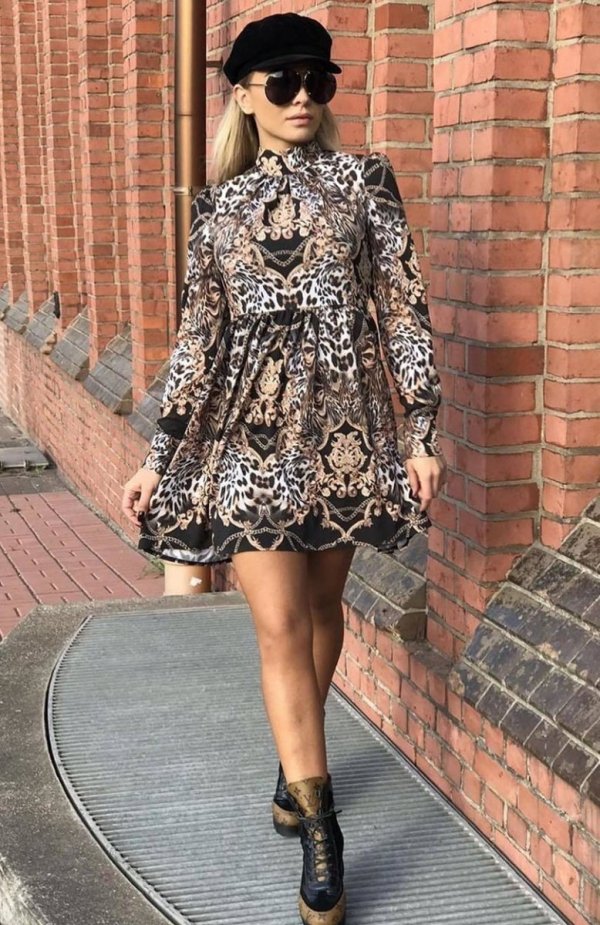 Lola sukienka wzorzysta boho-1