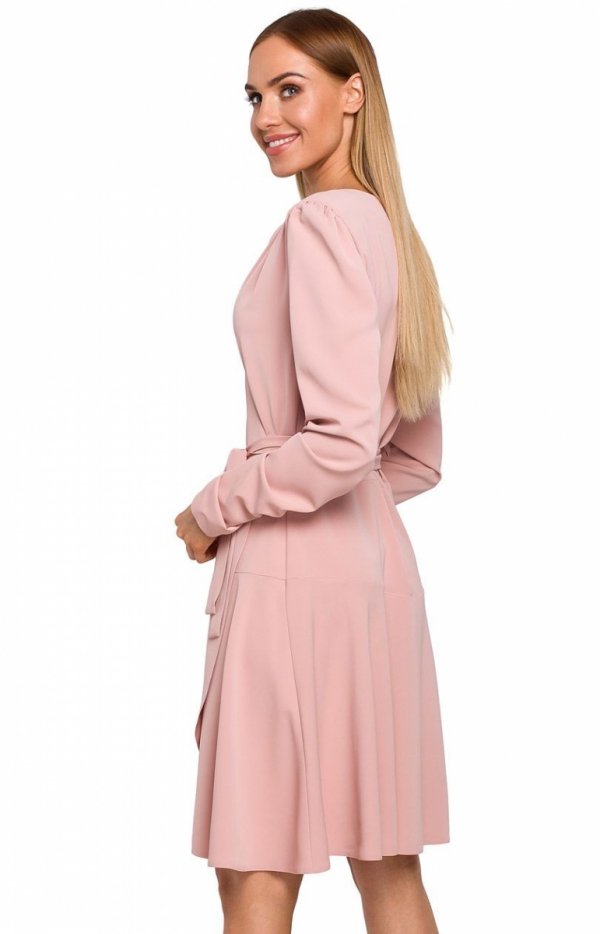 Elegancka sukienka na zakładkę  tył