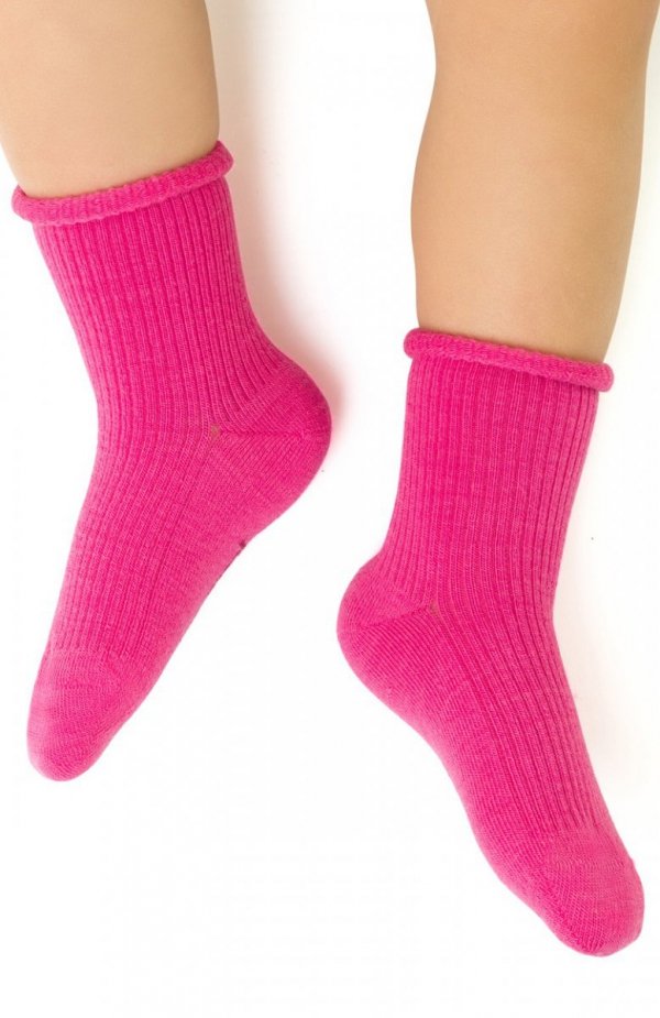 Steven art.130 Merino Wool Prążek skarpety dziecięce bezuciskowe 