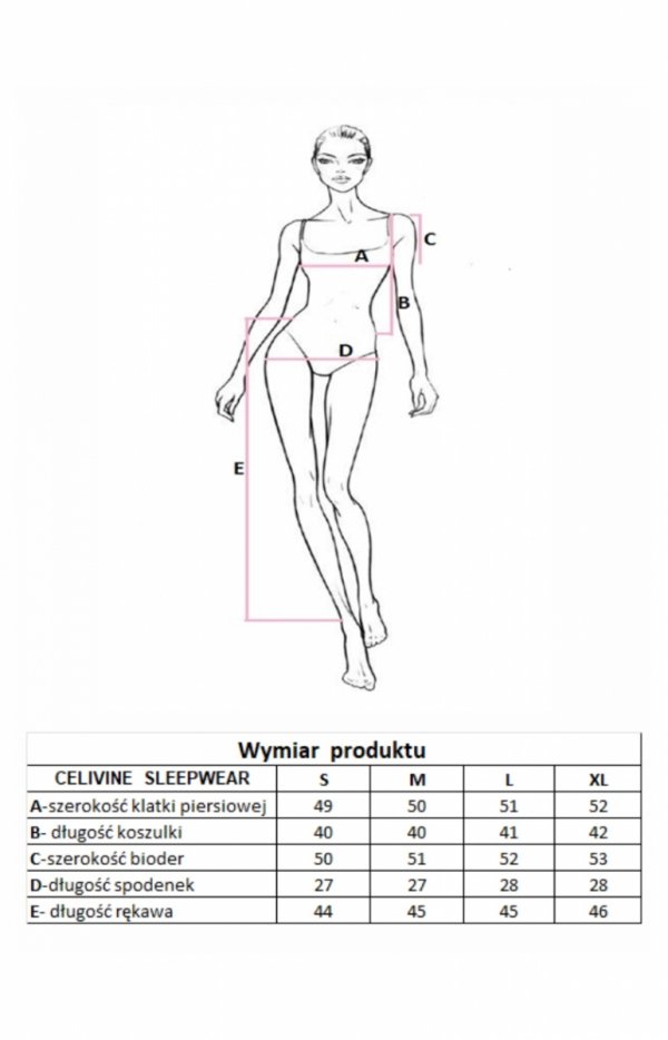 Dwuczęściowa piżama damska Celivine