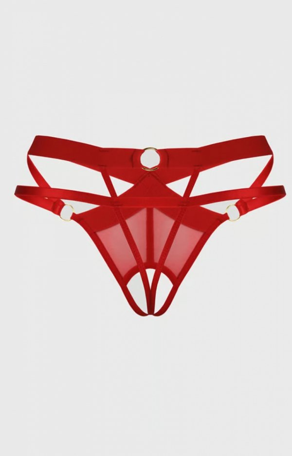 Anais Meredith czerwone stringi-1