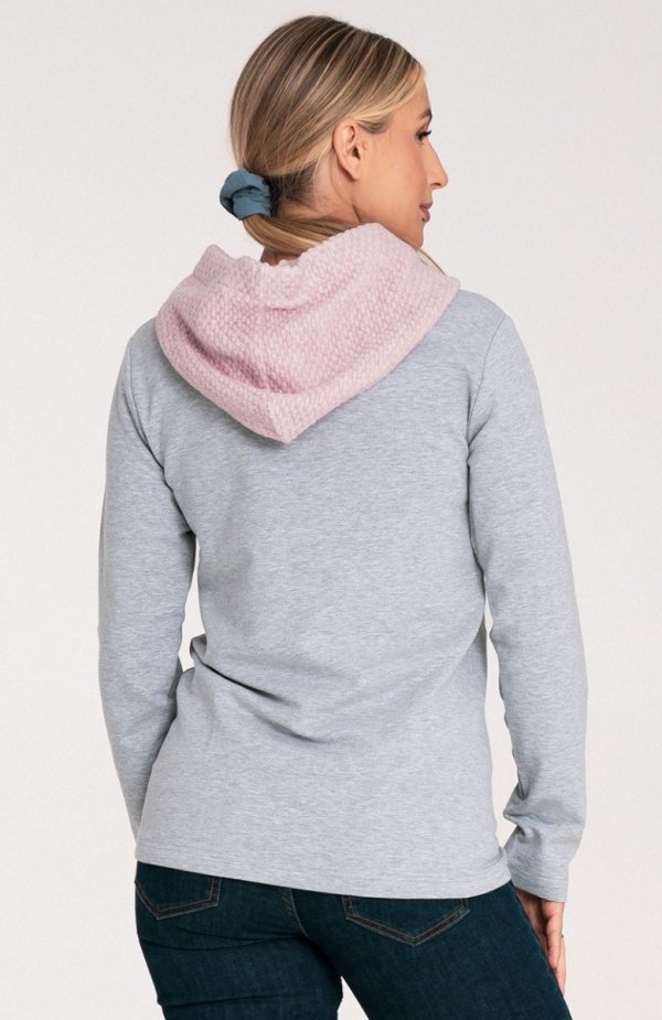 Figl M1045 różowa bluza damska tył