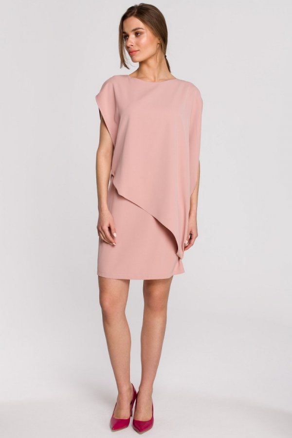 Elegancka sukienka mini warstwowa S262-1