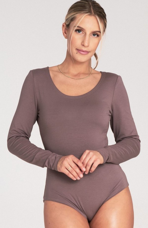 Figl M1038 brązowe body damskie 