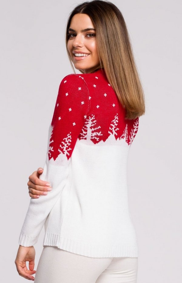 Świąteczny sweter choinki MXS05