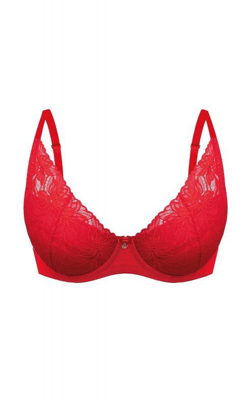 Mefemi Laura czerwony biustonosz push-up
