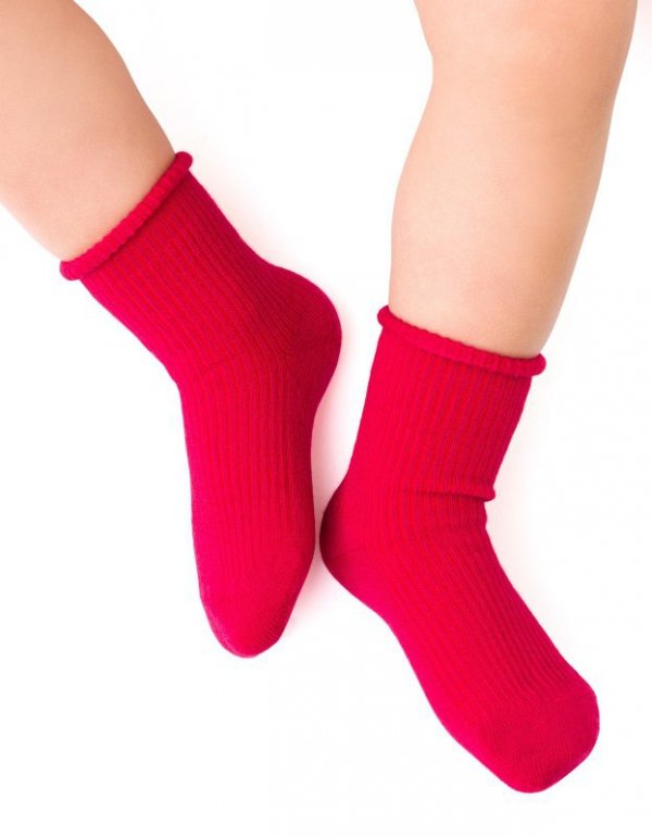 Steven art.130 Merino Wool Prążek skarpety dziecięce bezuciskowe 