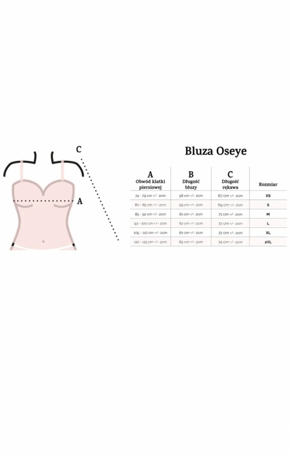 Dkaren Oseye bluza damska pudrowa-1