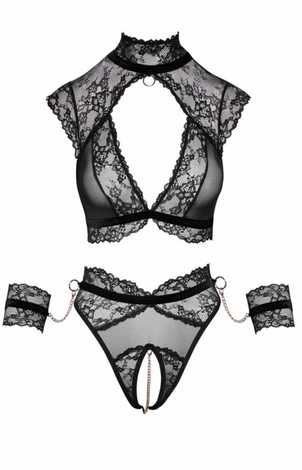 Cottelli Ingrid bondage komplet 3-częściowy-3