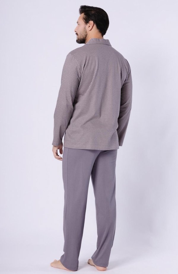 Hotberg 1754 Marcel rozpinana piżama męska tył