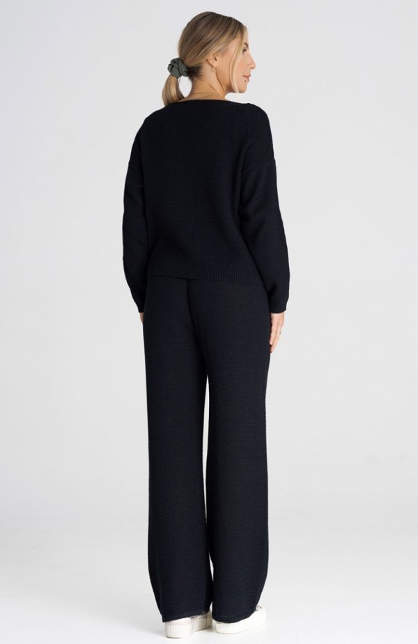 Figl M986 czarny dres damski tył