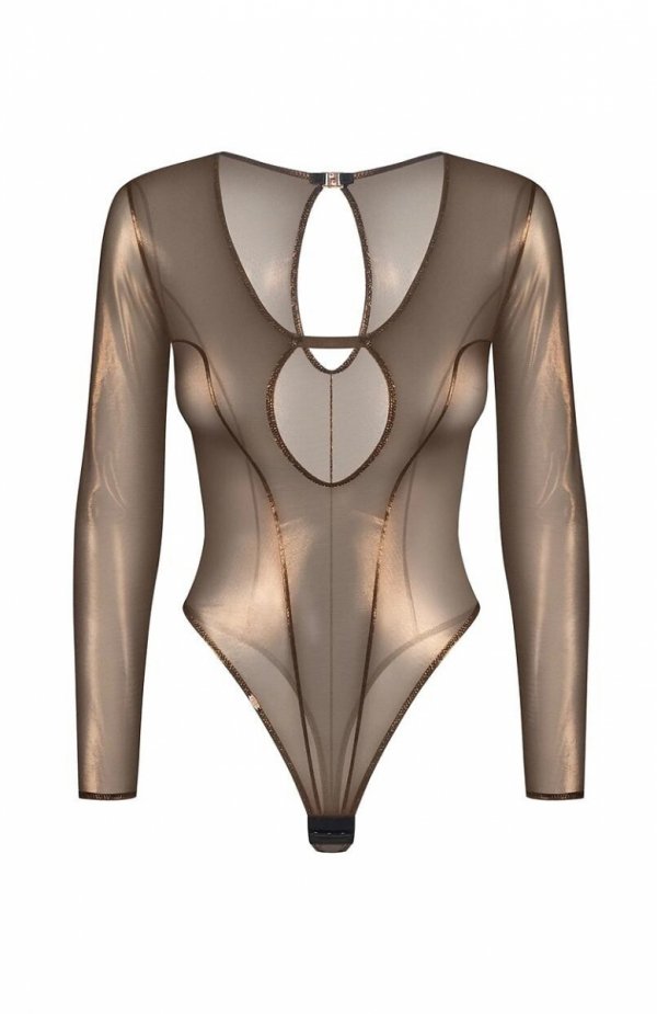 Obsessive Soranna Long Sleeved Teddy body damskie 
