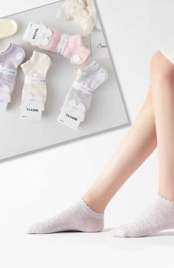 WiK Motyl 3504 wz.15 Ażur stopki damskie 