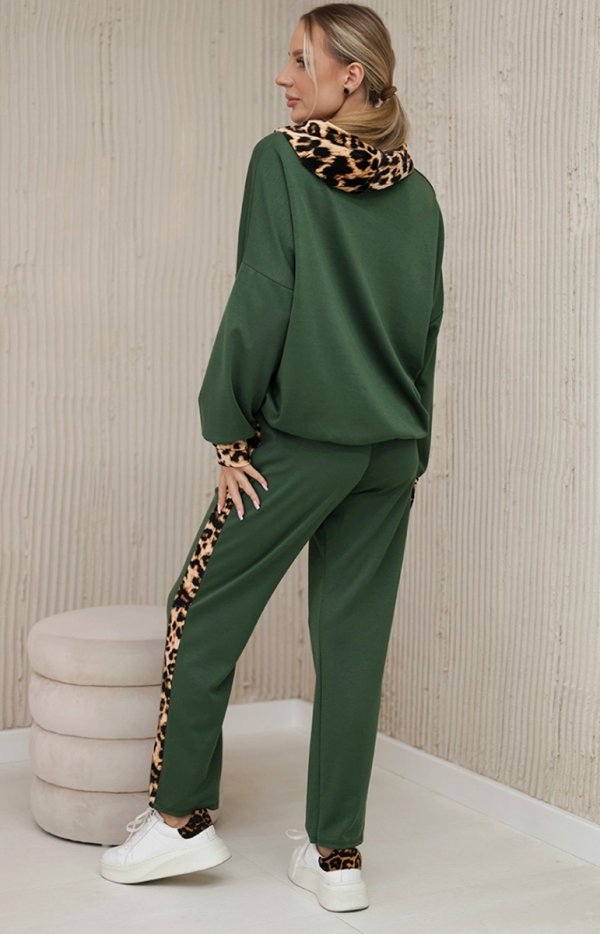 Komplet Paris Bluza i Spodnie khaki tył