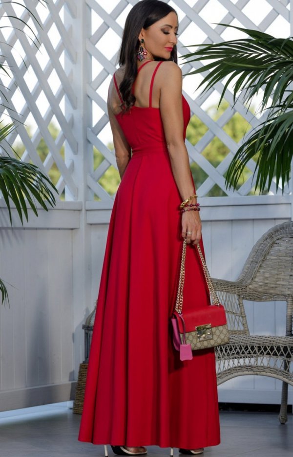 Elizabeth Collection Paris długa sukienka czerwona