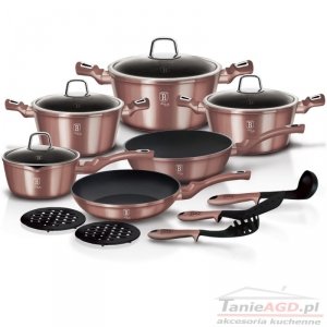 GARNKI 15 ELE. BERLINGER HAUS METALLIC i-ROSE BH-6045 