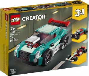 LEGO Creator 31127 Uliczna Wyścigówka 3w1 Formuła Bolid Hot Rod 258 klocki