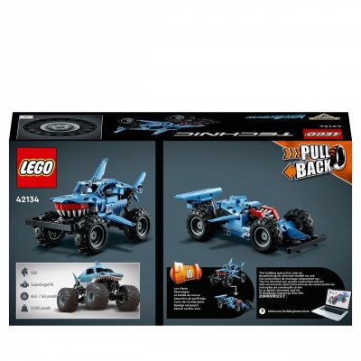 LEGO Technic 42134 Monster Jam Megalodon 2w1 Wyścigówka Napęd Pull-Back 7+