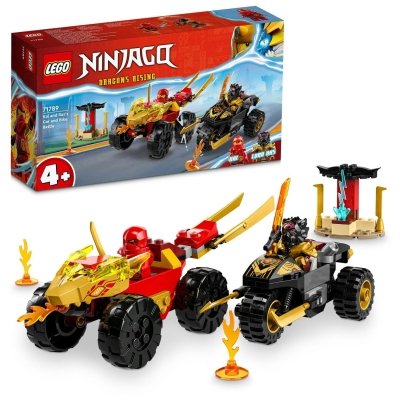 LEGO Ninjago 71789 Kai i Ras w Pojedynku Samochód Motocykl 103 klocki 4+