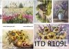 Papier decoupage malarstwo współczesne słoneczniki, polne kwiaty*Paper decoupage painting contemporary sunflowers, wildflowers