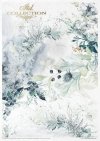 Zestaw kreatywny na papierze ryżowym - kraina lodowej porcelany*Creative set on rice paper - The world of ice porcelain